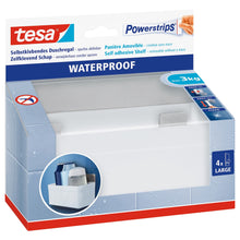 tesa Powerstrips Waterproof Regal Zoom, kov, bílá