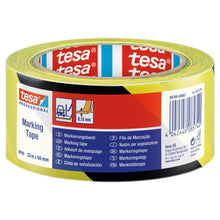 tesa Professional 60760 značkovací páska, dočasná, 33 m × 50 mm, černá-žlutá