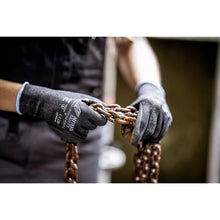 NITRAS ESD 3D CUT C, ochranné rukavice proti pořezání, antracit / černá