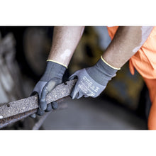 NITRAS ESD 3D CUT D, ochranné rukavice proti pořezání, šedá / černá