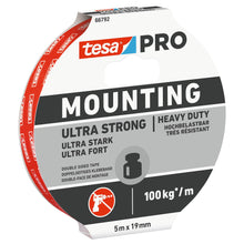 tesa PRO 66792 Mounting Ultra strong Montageband, weiß 5 m x 19 mm