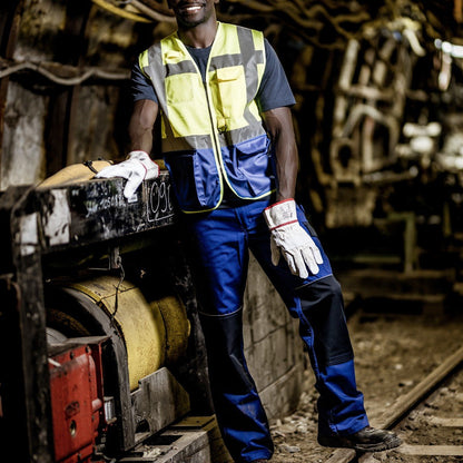 NITRAS MOTION TEX LIGHT, pracovní kalhoty, dlouhé, královská modrá / tmavě modrá