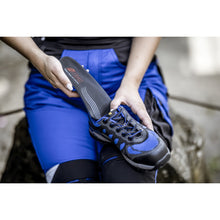 NITRAS ERGO STEP MEDIUM, poloortopedická vložka, černá / modrá