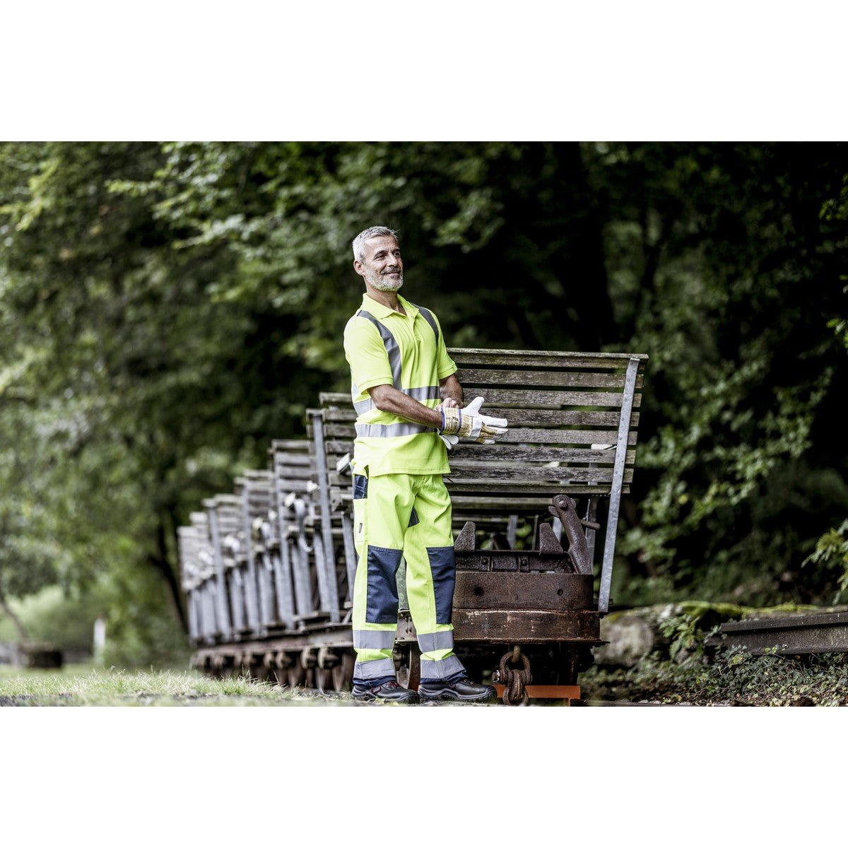 NITRAS MOTION TEX VIZ, vysoce viditelné polo tričko