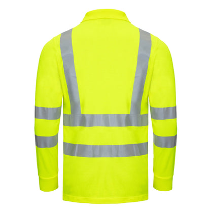NITRAS MOTION TEX VIZ, vysoce viditelné polo tričko s dlouhým rukávem