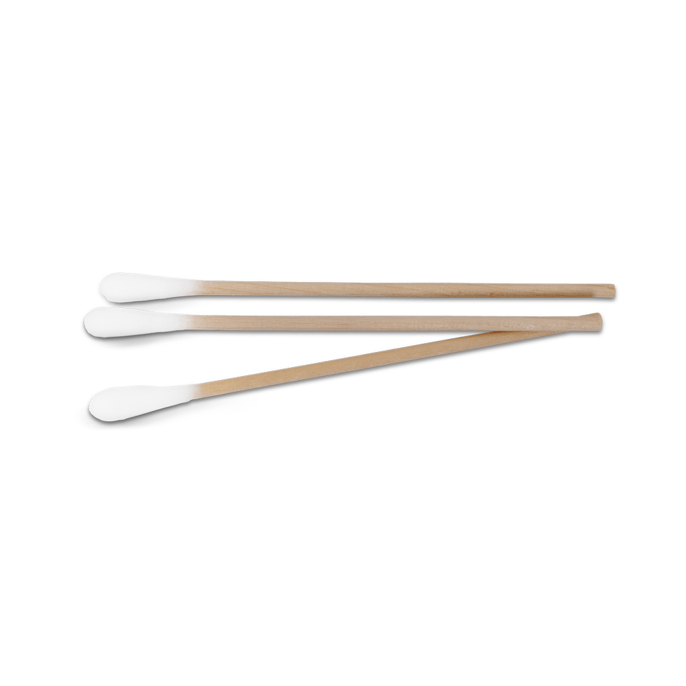 MaiMed - Tip nesterilní vatový tampon, 15 cm dlouhý, dřevěná tyčinka | Balení (100 kusů)