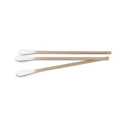 MaiMed - Tip nesterilní vatový tampon, 15 cm dlouhý, dřevěná tyčinka | Balení (100 kusů)