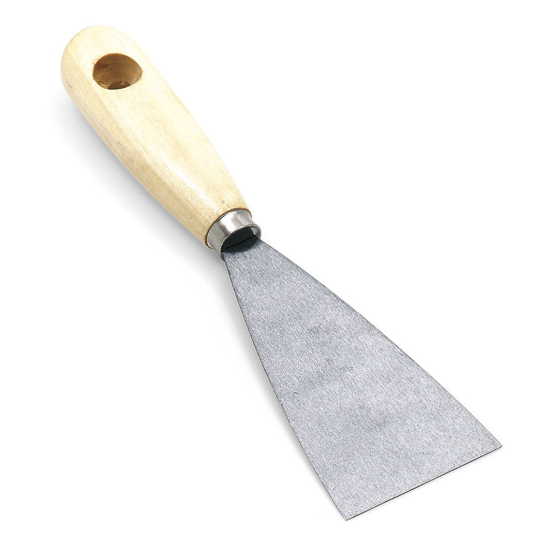Nölle Profi Brush Malířská špachtle od Nölle Profi Brush Bürsten- & Pinseltechnik e.K. má širokou, plochou kovovou čepel a lehkou dřevěnou rukojeť s otvorem - nezbytný malířský nástroj pro profesionály.