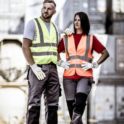 NITRAS vysoce viditelná vesta, neonově žlutá, EN ISO 13688, EN ISO 20471 Polyester: 100 % | Balení (1 kus)