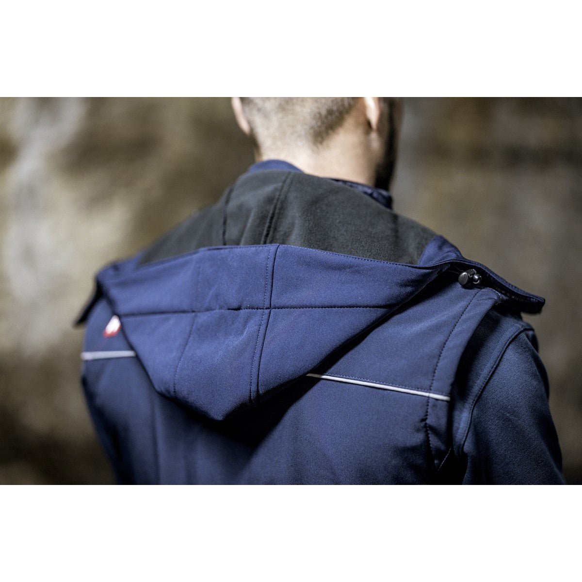 NITRAS odepínací kapuce, tmavě modrá, OEKO-TEX polyester: 94 %; Elastan: 6% | Balení (1 kus)