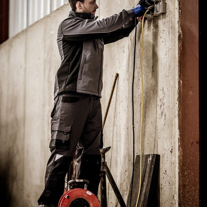 NITRAS MOTION TEX LIGHT, softshellová bunda, šedá / černá