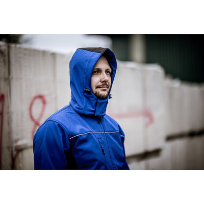 NITRAS odepínací kapuce, královská modrá / černá, OEKO-TEX polyester: 94%; Elastan: 6% | Balení (1 kus)