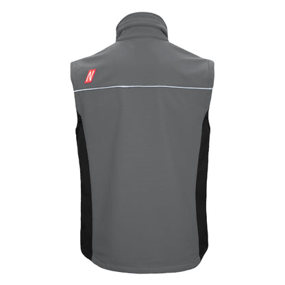 NITRAS MOTION TEX LIGHT, softshellová vesta, šedá / černá
