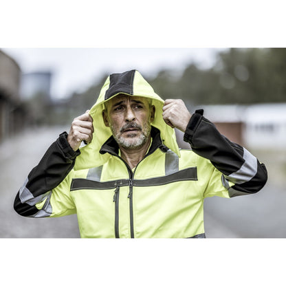 NITRAS odnímatelná kapuce, neonově žlutá / černá, OEKO-TEX polyester: 100% | Balení (1 kus)