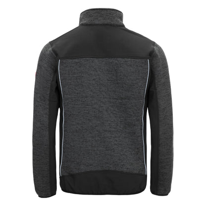 NITRAS MOTION TEX PLUS, pletená softshellová bunda, černá