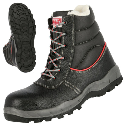 NITRAS STEP MID+ MF W, S3 CI bezpečnostní zimní boty, střední výška, černá