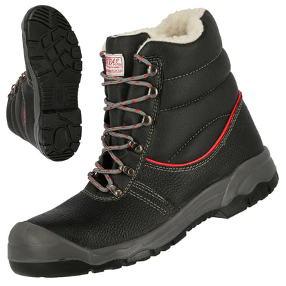 NITRAS STEP MID+ W, bezpečnostní zimní boty S3, střední výška, černá