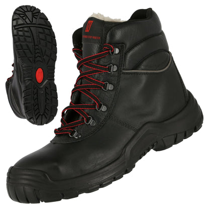 NITRAS POWER STEP MID+, S3 CI HI HRO SRC bezpečnostní zimní boty, střední výška, černá