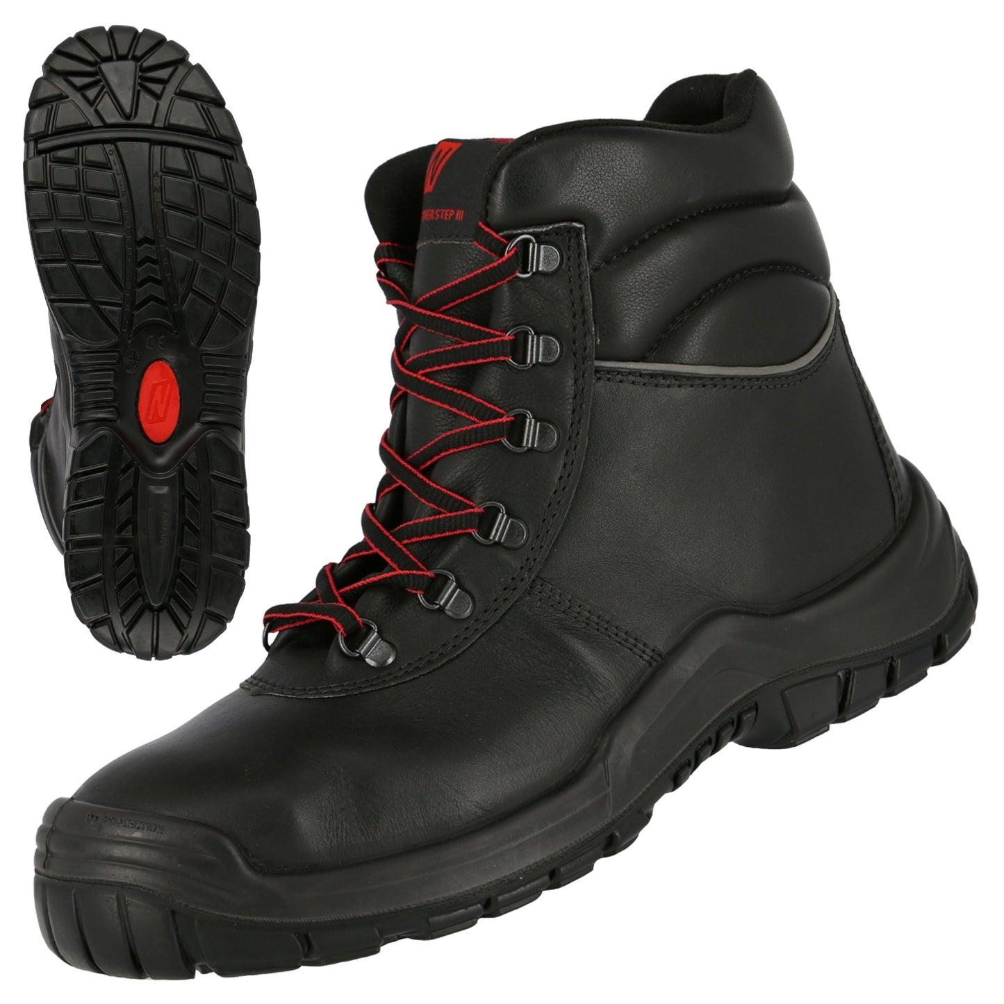 NITRAS POWER STEP MID+, S3 CI HI HRO bezpečnostní boty, vysoké, černé