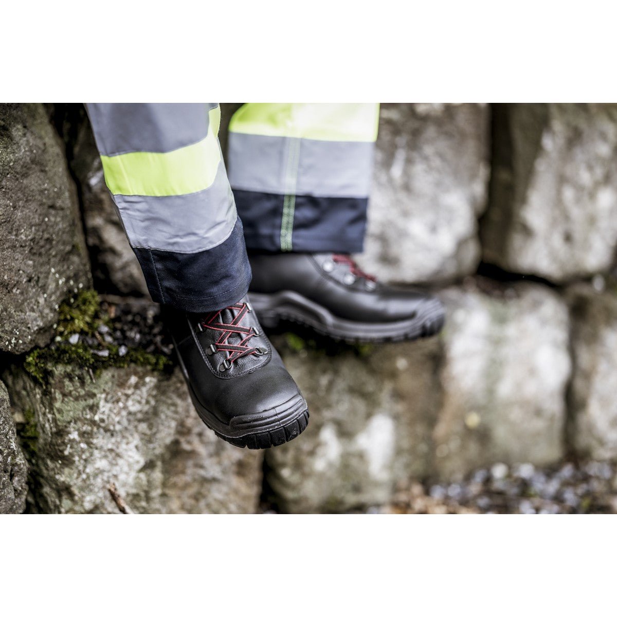 NITRAS POWER STEP MID+, S3 CI HI HRO bezpečnostní boty, vysoké, černé