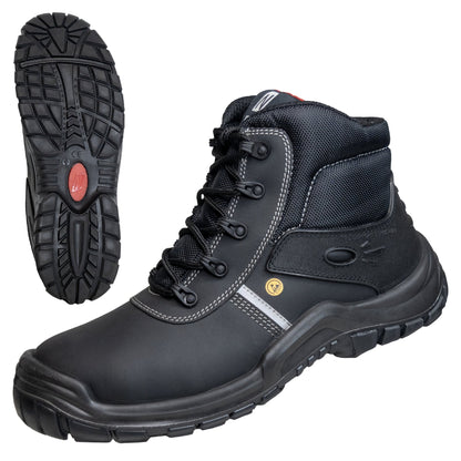 NITRAS UTILITY STEP MID, S3L CI FO SR bezpečnostní boty, černé