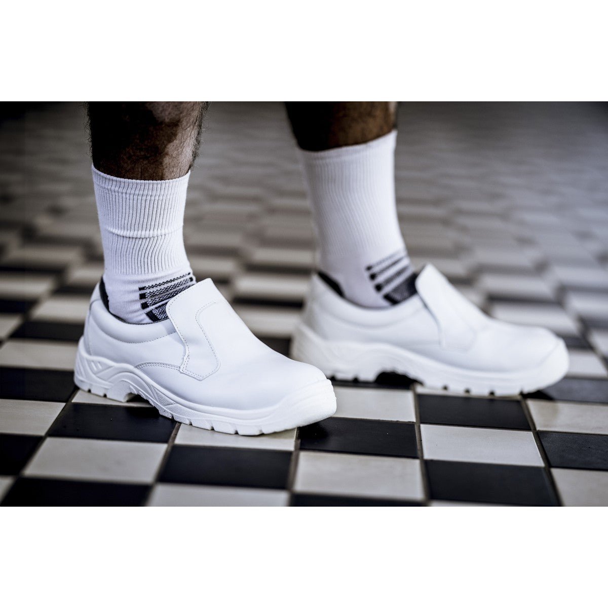 NITRAS CLEAN STEP SL, bezpečnostní pantofle S2, bílé