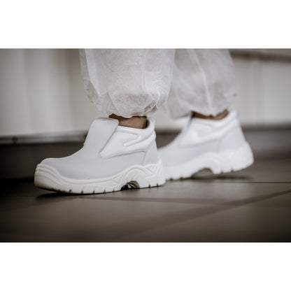 NITRAS CLEAN STEP MID SL, bezpečnostní pantofle S2, bílé