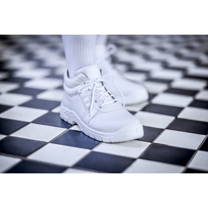 NITRAS CLEAN STEP MID, bezpečnostní boty S2, střední výška, bílá