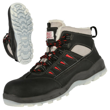Bezpečnostní zimní boty NITRAS SPORT STEP MID W, S3 CI, střední výška, černé