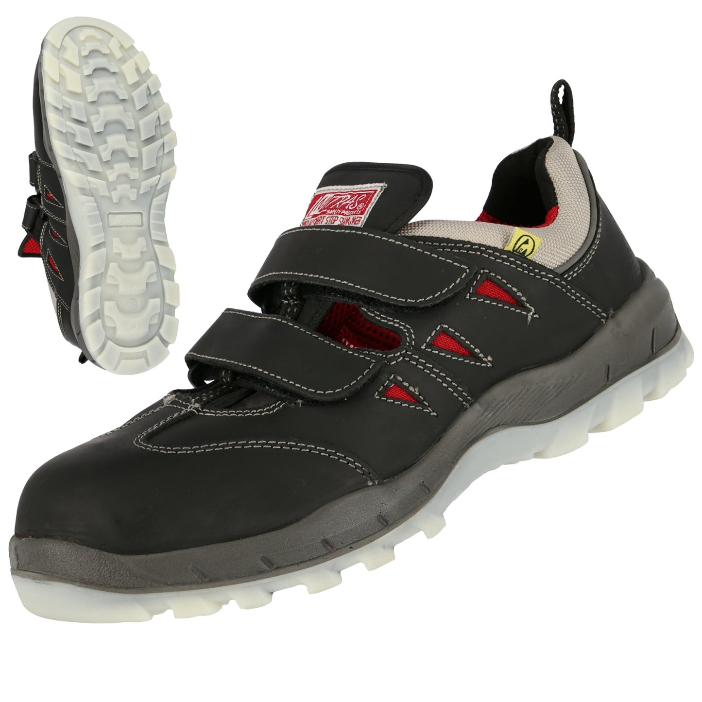 NITRAS SPORT STEP SA, bezpečnostní sandály S1P, černé