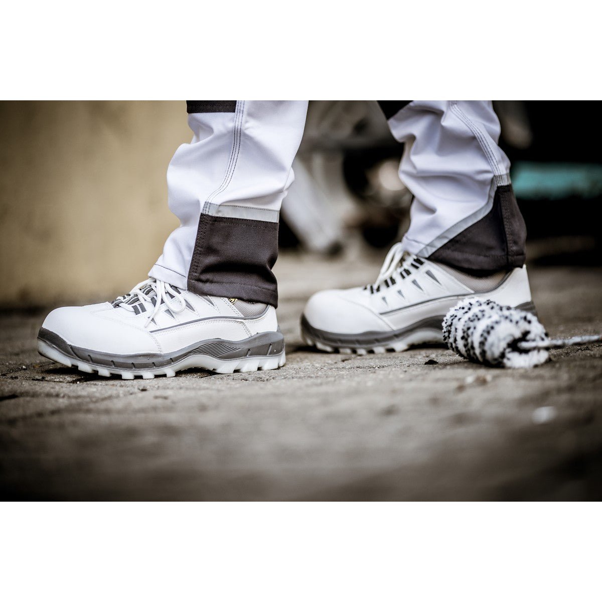 NITRAS SPORT STEP WH, bezpečnostní polobotky, bílá