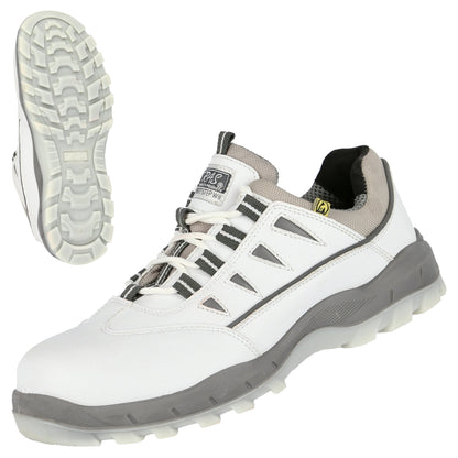 NITRAS SPORT STEP WH, bezpečnostní polobotky, bílá