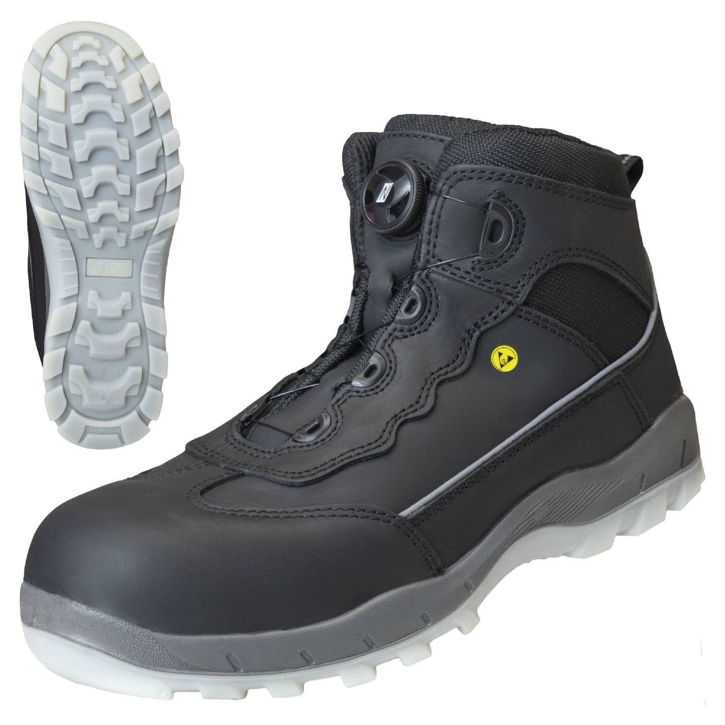 NITRAS SPORT STEP MID FIT, bezpečnostní obuv, střední výška, černá