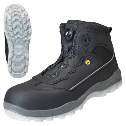 NITRAS SPORT STEP MID FIT, bezpečnostní obuv, střední výška, černá