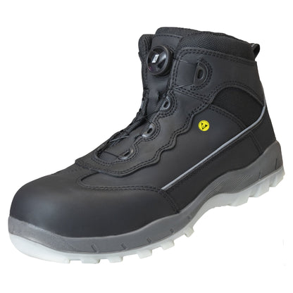 NITRAS SPORT STEP MID FIT, bezpečnostní obuv, střední výška, černá