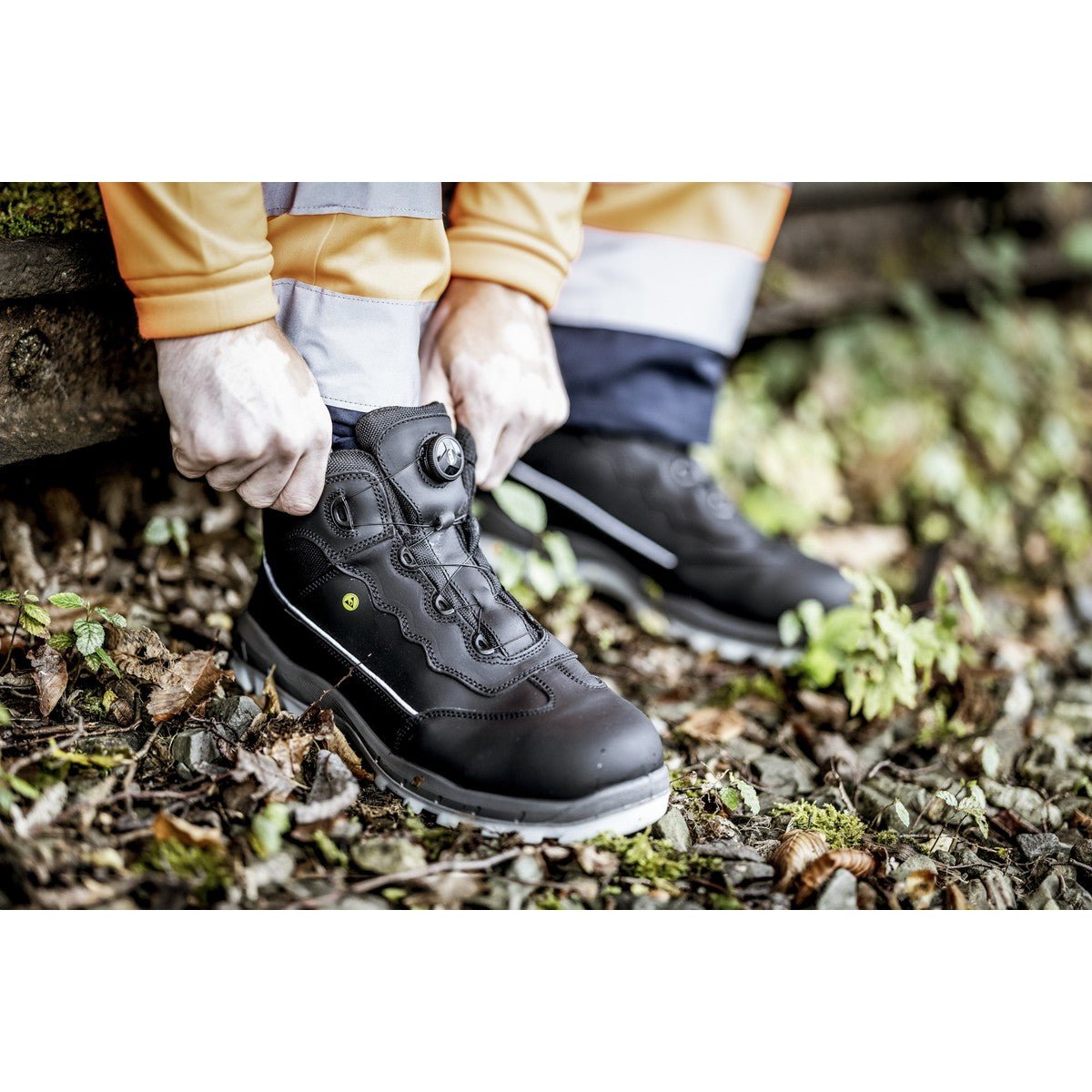 NITRAS SPORT STEP MID FIT, bezpečnostní obuv, střední výška, černá