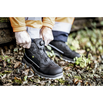 NITRAS SPORT STEP MID FIT, bezpečnostní obuv, střední výška, černá