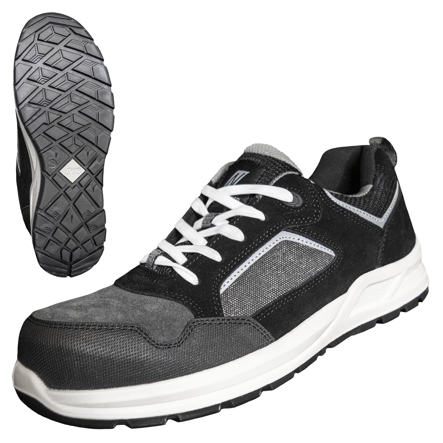 NITRAS CLASSIC STEP, bezpečnostní obuv S1P, šedá / černá
