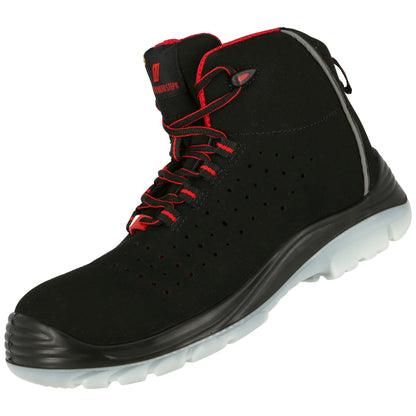 Bezpečnostní obuv NITRAS MICRO STEP MID, S1 P, střední výška, černá