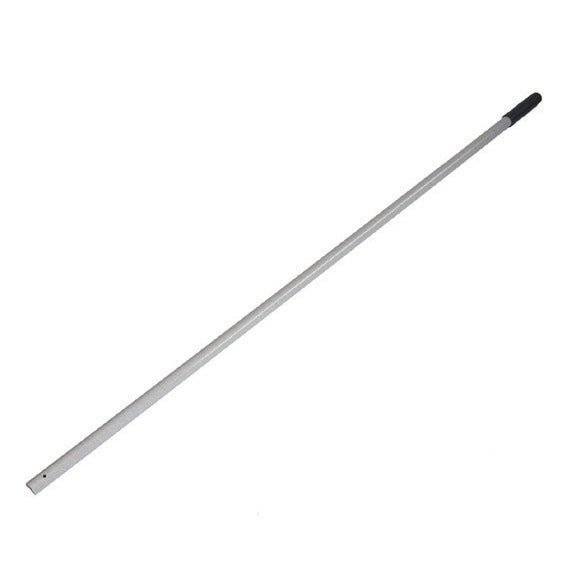 Diversey Deutschland plastová násada, vyztužená skelnými vlákny, 140 cm (1 kus) má bílou násadu s černou rukojetí a dvěma otvory - odolný nástroj pro každodenní použití.