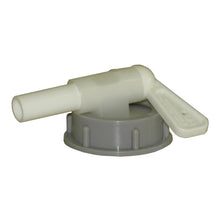 Der Ausgusshahn von Diversey Deutschland GmbH & Co. OHG ist ein grauer Kunststoff-Schraubverschluss mit weißem Hebelgriff, passend für 5-Liter-Kannen zum sicheren Ausgießen von Flüssigkeiten. Packung: 1 Stück.