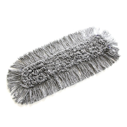 TASKI Jonmaster Allround Mop společnosti Diversey Deutschland GmbH & Co. OHG je obdélníková šedá mopová hlava se silnými, zkroucenými mikrovláknovými prameny a třásňovým okrajem pro efektivní čištění, zobrazená na bílém pozadí.