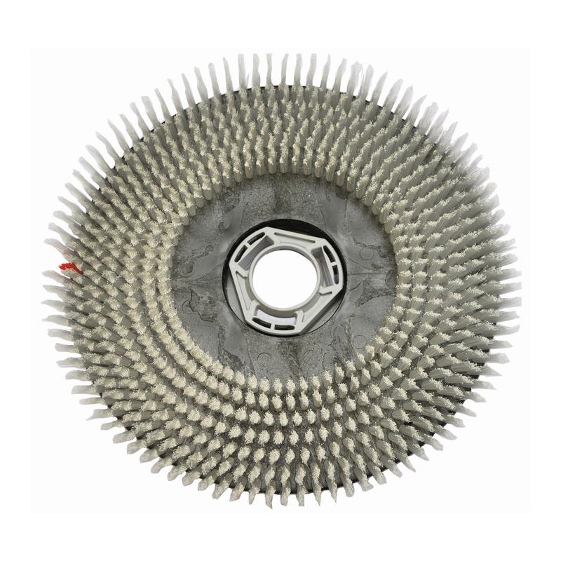 Kartáč na drhnutí Waschbeton (38 cm) od společnosti Diversey Deutschland GmbH & Co. OHG je tvrdý, kulatý kartáč na drhnutí, který je ideální pro stroje swingo XP R. Je vybaven hustými štětinami a centrálním plastovým nábojem. Balení: 1 kus.