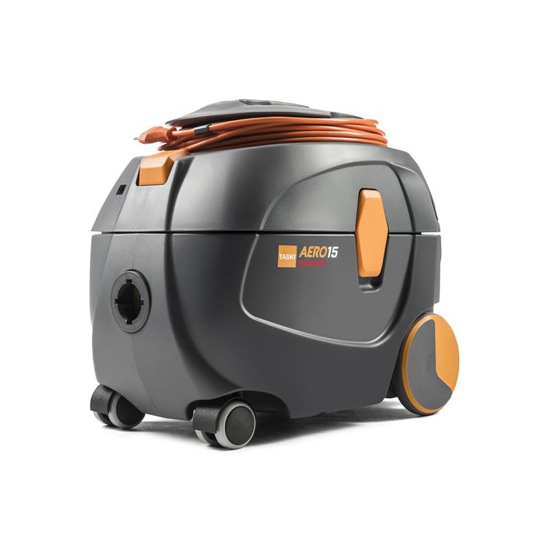 TASKI Aero 15 Power od Diversey Deutschland je robustní, tichý kbelíkový vysavač s extra silným 800W motorem a oranžovými akcenty - ideální pro profesionální úklid. Balení: 1 kus.
