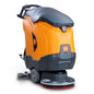Der Diversey TASKI ULTIMAXX 1900 SD50 Economy P je oranžovo-šedý, strojově poháněný podlahový mycí stroj nové generace s 42litrovou nádrží a 50cm kotoučem, ideální pro čištění velkých podlah.