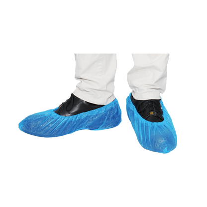 MaiMed-Cover CPE návleky na boty Jednorázové návleky na boty z CPE, modré, 100 kusů/bal. | Balení (100 kusů)
