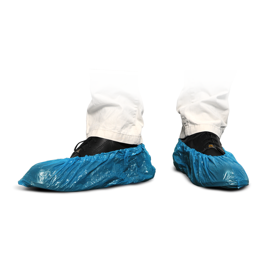 MaiMed-Cover PE návleky na boty Jednorázové návleky na boty z PE, modré, 100 kusů/bal. | Balení (100 kusů)