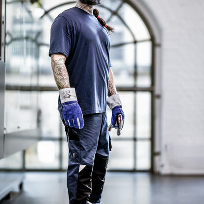 NITRAS MOTION TEX PLUS, pracovní kalhoty, dlouhé, tmavě modrá / černá