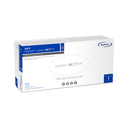 MaiMed-solution next modré nitrilové rukavice, nesterilní, bez latexu, 200 kusů/krabice