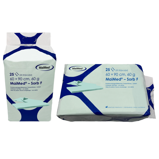 MaiMed-Sorb F zdravotní dokumentace nesterilní celulózové vločky, 60x90cm, 60g, 4x25 kusů/krabice | Krabice (100 kusů)